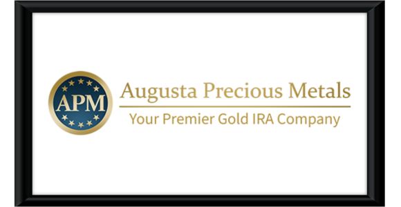 the Augusta Precious Metals logo in a black frame